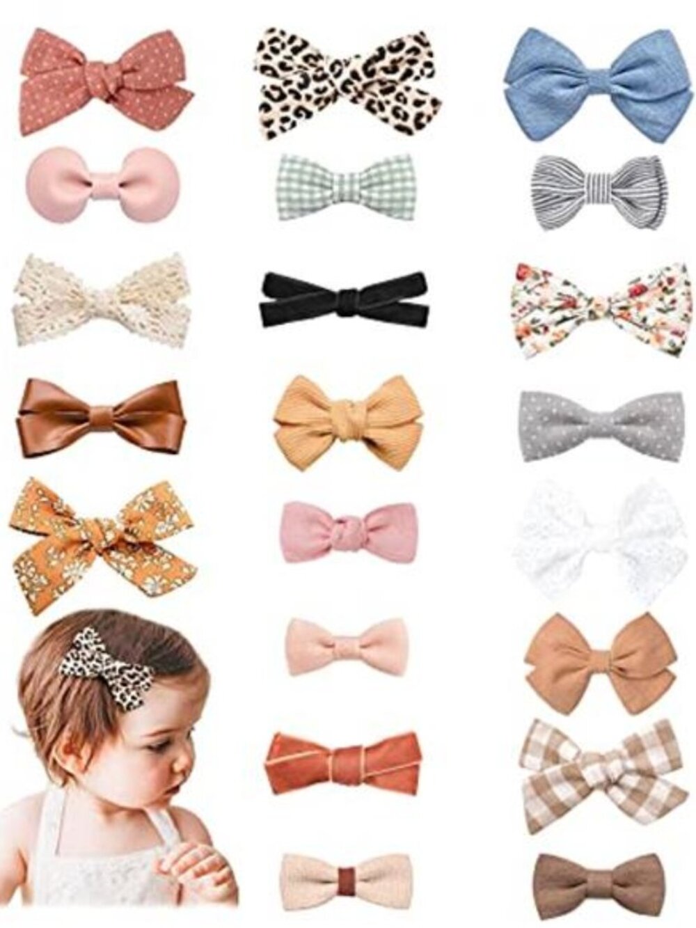 Baby Hair Bows Set Colorful Clips Girls Toddler Accessories Party Cute Pack